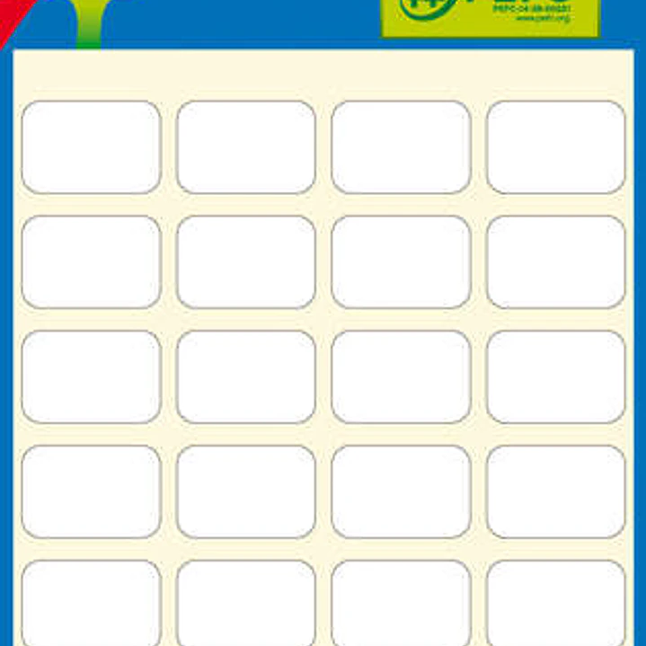 Apli Etiquetas Minibolsa Blancas 12.0 x 18.0mm 6 Hojas 1