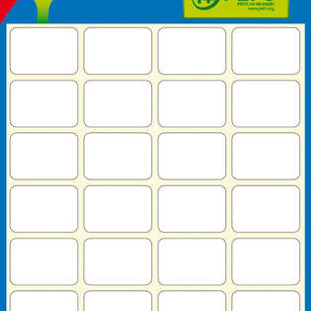 Apli Etiquetas Minibolsa Blancas Ø 10.0mm 6 Hojas 1