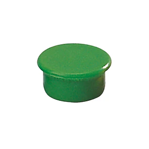 Dahle 95513 Pack de 10 Imanes para Pizarra Blanca - Diametro de 13mm - Color Verde