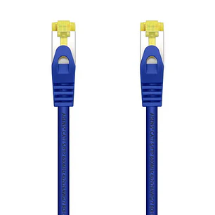 Aisens Cable de Red Latiguillo RJ45 LSZH Cat.7 600 MHz S/FTP PIMF AWG26 - 0.5M - Color Azul