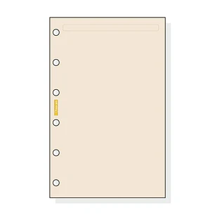 Finocam C243 Notas de Recambio para Agendas Classic - Liso - Formato 602 - 73x114x5mm - Color Crema
