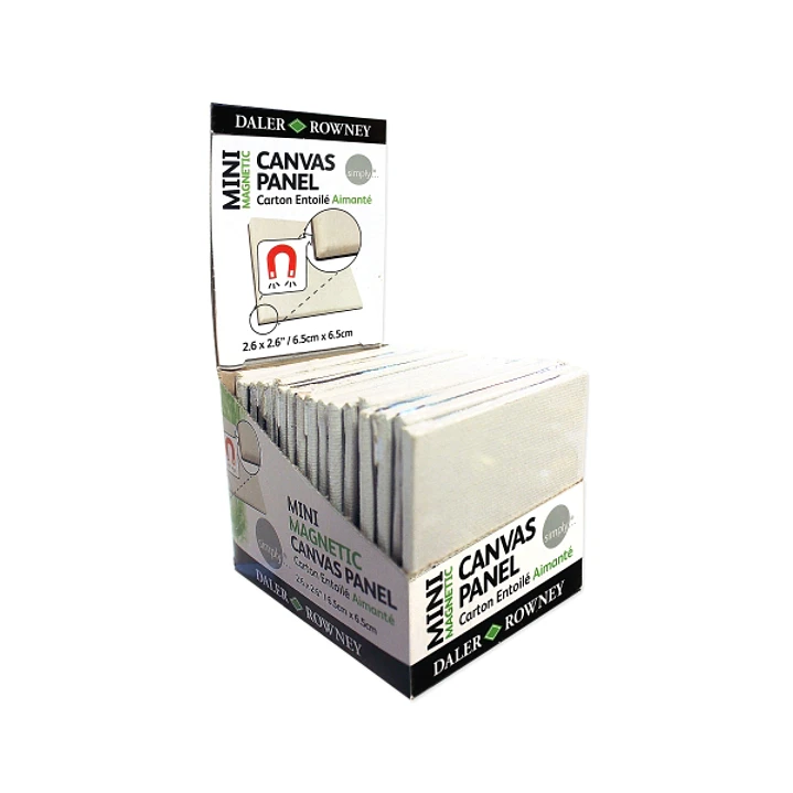 Daler Rowney Simply Lienzo Mini - 250g - Magnetico - 6.35x6.35cm -Color Blanco 1