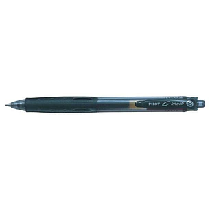 Pilot Boligrafo de Gel G-Knock - Recargable - Fabricado con Plastico Reciclado - Punta de Bola 0.7mm - Trazo 0.32mm - Color Negro
