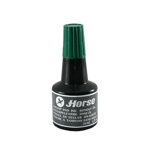 Horse Bote de Tinta para Tampon 30ml - Sin Aceite - Color Verde