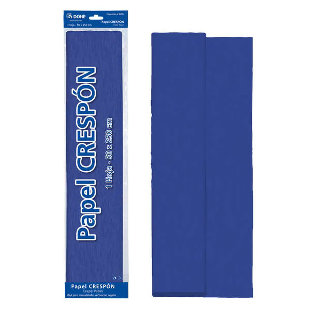 Dohe Papel Crespon de 30g - Crepado al 60 % - Ideal para Manualidades y Decoracion - Hoja de 50x250cm 1