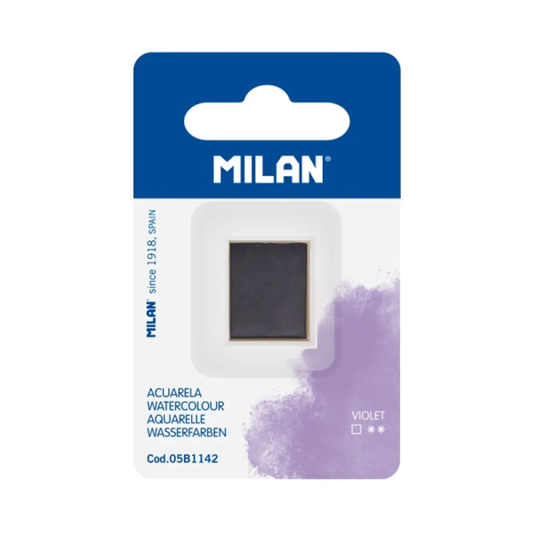 Milan Art Acuarela de Recambio - Medio Godet - Color Violeta 1