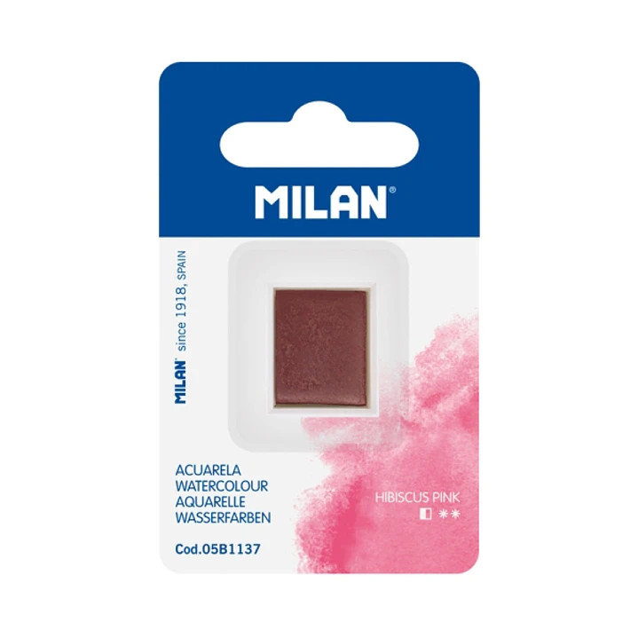 Milan Art Acuarela de Recambio - Medio Godet - Color Rosa 1