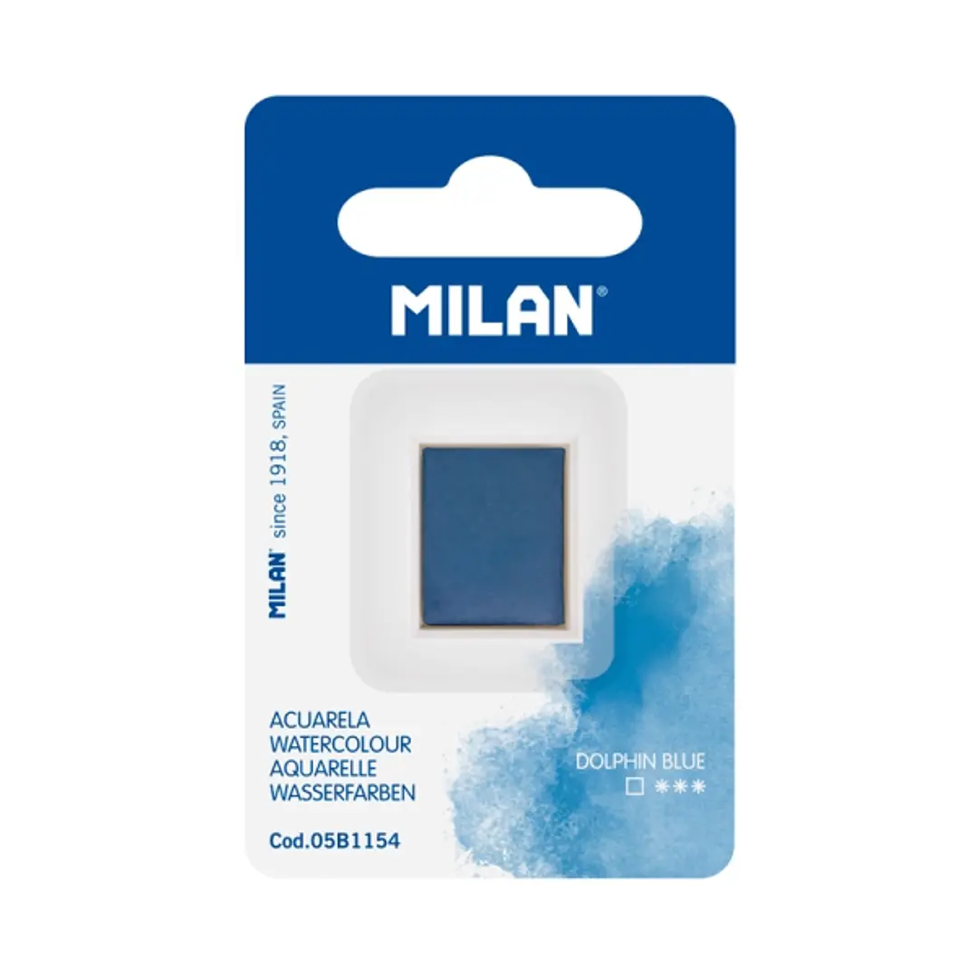 Milan Art Acuarela de Recambio - Medio Godet - Color Azul Marino 1