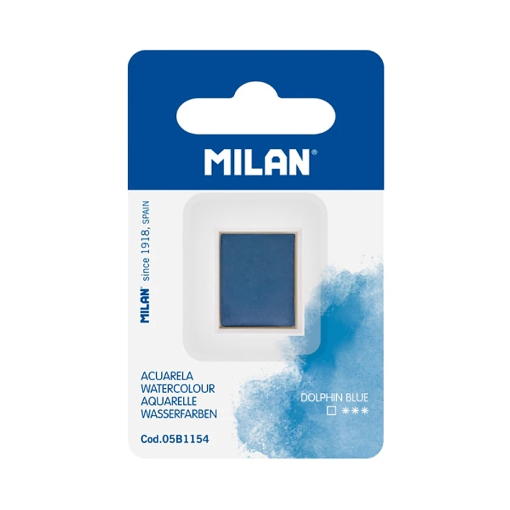 Milan Art Acuarela de Recambio - Medio Godet - Color Azul Marino 1