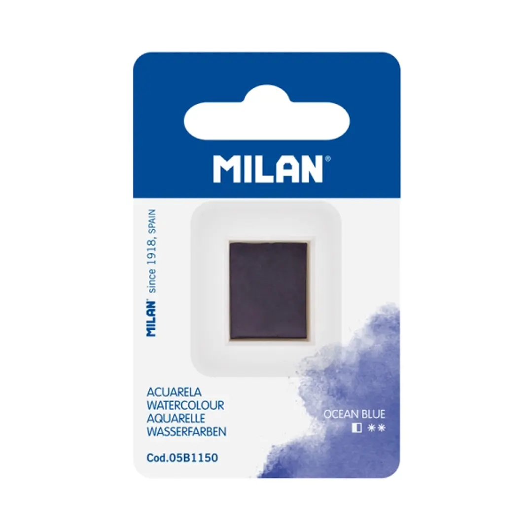Milan Art Acuarela de Recambio - Medio Godet - Color Azul 1