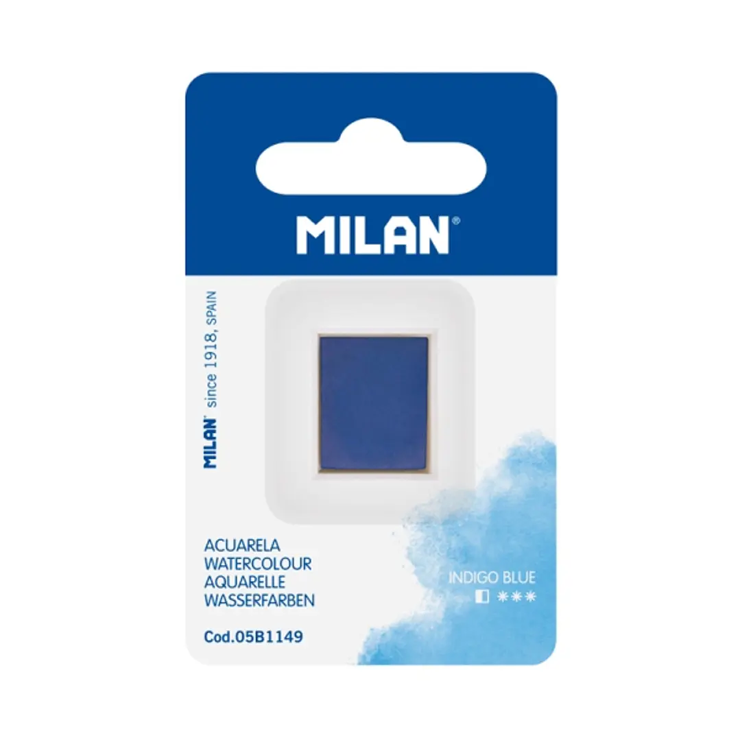 Milan Art Acuarela de Recambio - Medio Godet - Color Azul 1