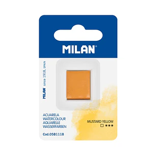 Milan Art Acuarela de Recambio - Medio Godet - Color Amarillo