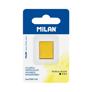 Milan Art Acuarela de Recambio - Medio Godet - Color Amarillo