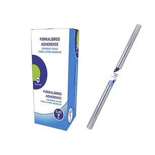 Bismark Forralibros Adherente PVC 2mx45cm - Forro de Plastico Adherente - Transparente