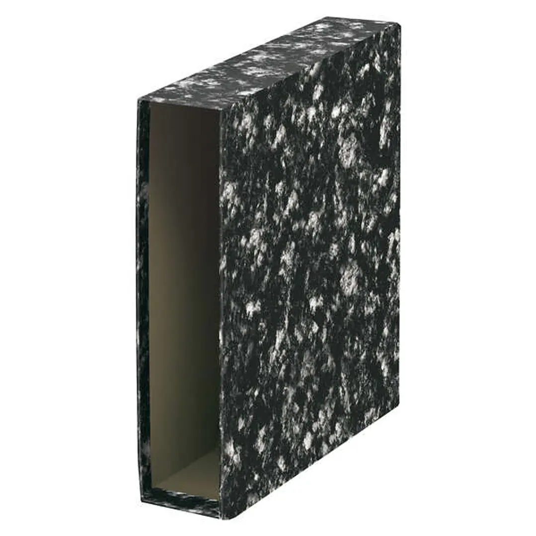Dohe Archinovo Funda para Archivador de Palanca Formato Folio - Medidas 288x357x82mm - Color Negro Jaspeado 1