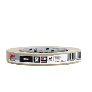 3M Cinta de Enmascarar Profesional - 18mm x 50m - 70% PEFC - Color Blanco