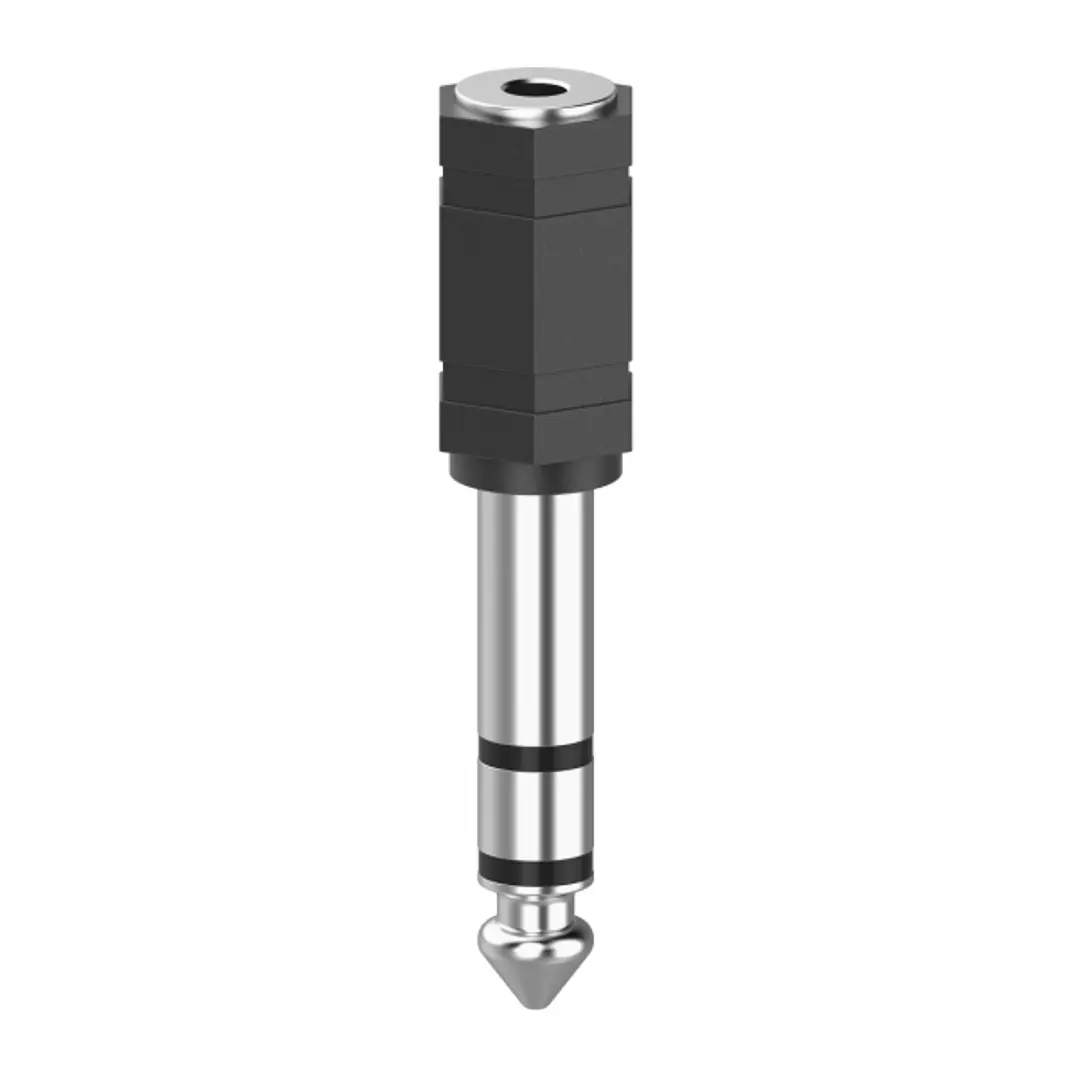 Hama Adaptador Jack - Conector 3.5mm Hembra - Conector 6.3mm Macho - Color Negro 1