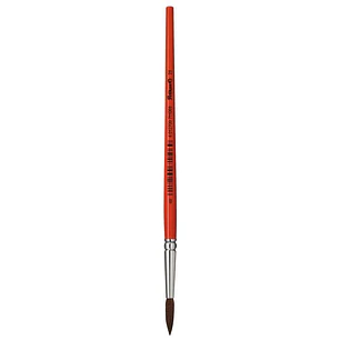 Pelikan Pincel Serie 23 Nº 1 - Punta Redonda de Pelo Natural de Pony - Mango de Madera Barnizado - Ferula de Aluminio Antioxido