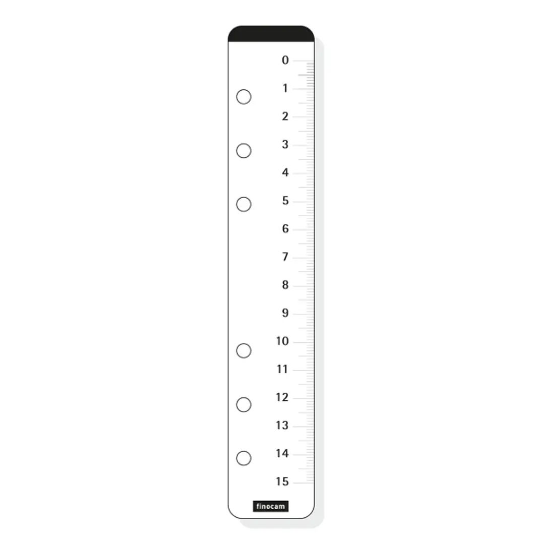 Finocam C960 Regla para Agendas Classic - Formato 609 - 35x180mm - Color Blanco 1