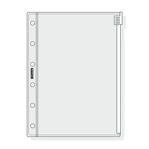 Finocam C271 Funda para Agendas Classic - Cierre de Cremallera - Formato 602 - 88x116x1mm - PVC - Color Gris Claro