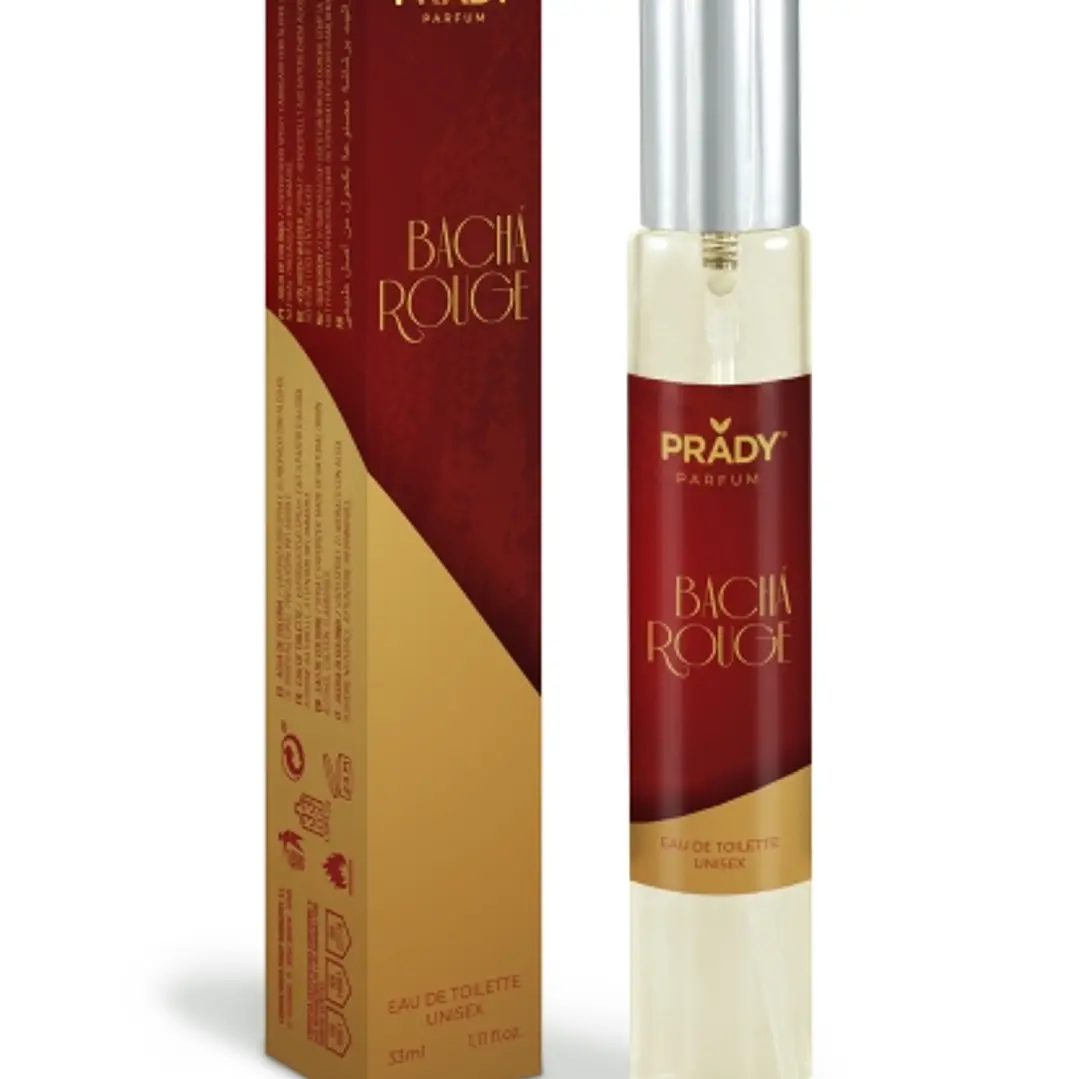 Prady Colonia Unisex Bacha Rouge - Frasco de 33 ml - Spray Pulverizador 1