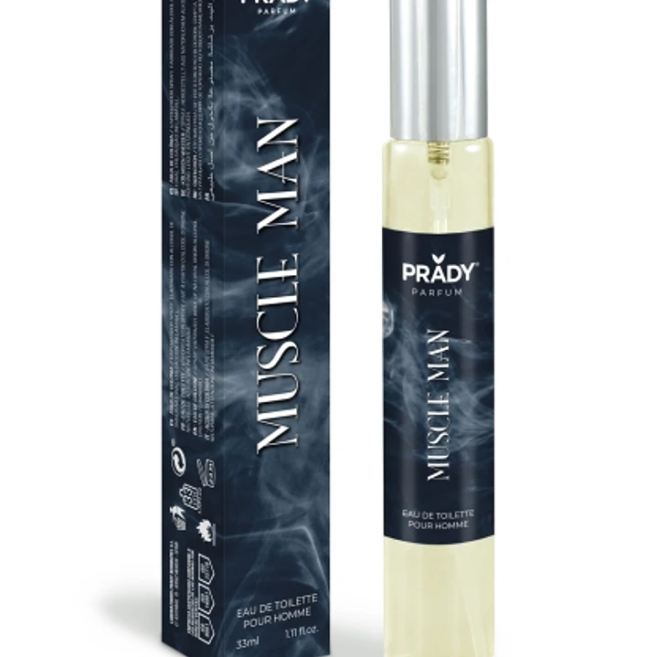 Prady Colonia de Hombre Muscle Man - Frasco de 33 ml - Spray Pulverizador 1