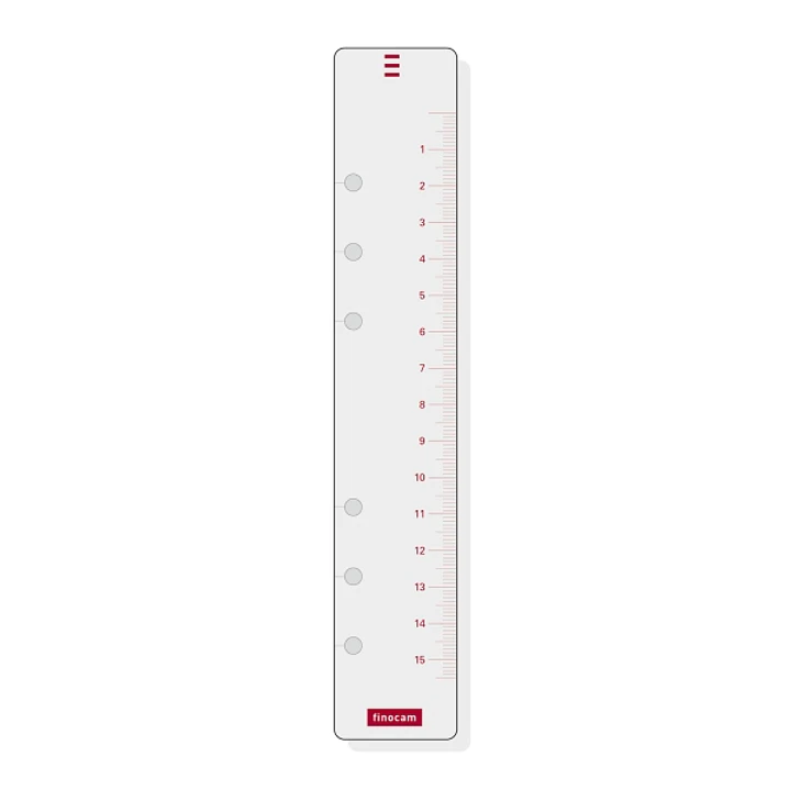 Finocam R560 Regla para Agendas Open - Formato 500 - 35x181mm - Color Blanco 1