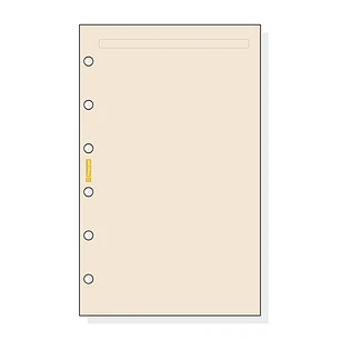 Finocam C343 Notas de Recambio para Agendas Classic - Liso - Formato 603 - 79x127x5mm - Color Crema