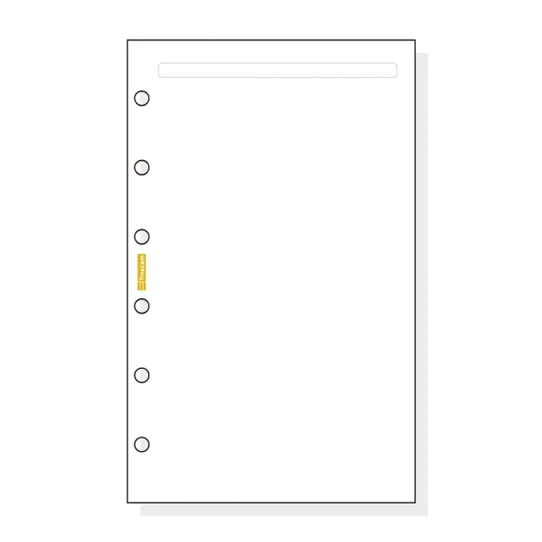 Finocam C342 Notas de Recambio para Agendas Classic - Liso - Formato 603 - 79x127x5mm - Color Blanco 1