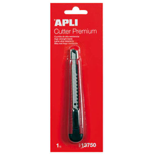 Apli Cuter Premium de 9mm - Carcasa Ergonomica, Avance Escalonado y Bloqueo de Seguridad