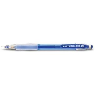 Pilot Portaminas Color Eno H-197 - Trazo 0.7mm - Grip de Goma - Goma de Borrar - Mina Color Azul