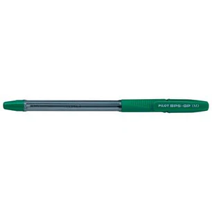 Pilot BPS-GP Boligrafo de Bola - Punta Mediana de 1mm - Trazo de 0.4mm - Recargable - Color Verde