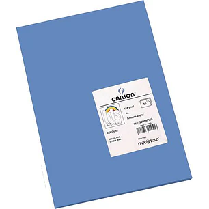 Canson Guarro Pack de 50 Cartulinas Iris A4 de 185g - 21x29.7cm - Color Azul Mar