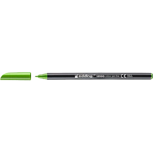 Edding 1200 Rotulador - Punta Redonda - Trazo 1mm - Tinta con Base de Agua - Color Verde Claro