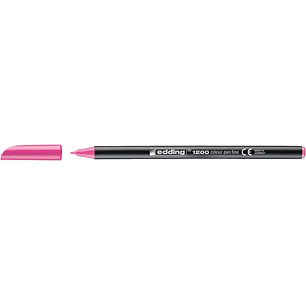 Edding 1200 Rotulador - Punta Redonda - Trazo 1mm - Tinta con Base de Agua - Color Rosa