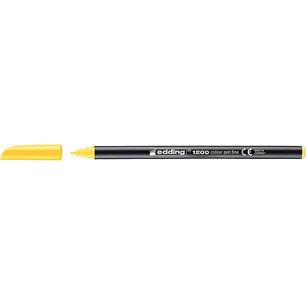 Edding 1200 Rotulador - Punta Redonda - Trazo 1mm - Tinta con Base de Agua - Color Amarillo