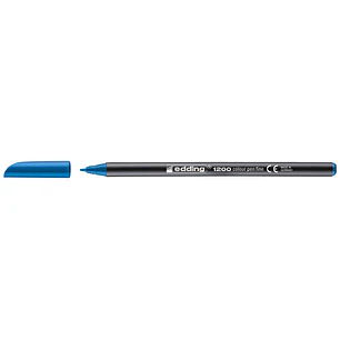 Edding 1200 Rotulador - Punta Redonda - Trazo entre 0.5 y 1 mm. - Tinta con Base de Agua - Color Azul Claro