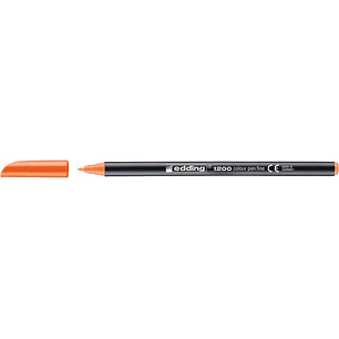 Edding 1200 Rotulador - Punta Redonda - Trazo 1mm - Tinta con Base de Agua - Color Naranja