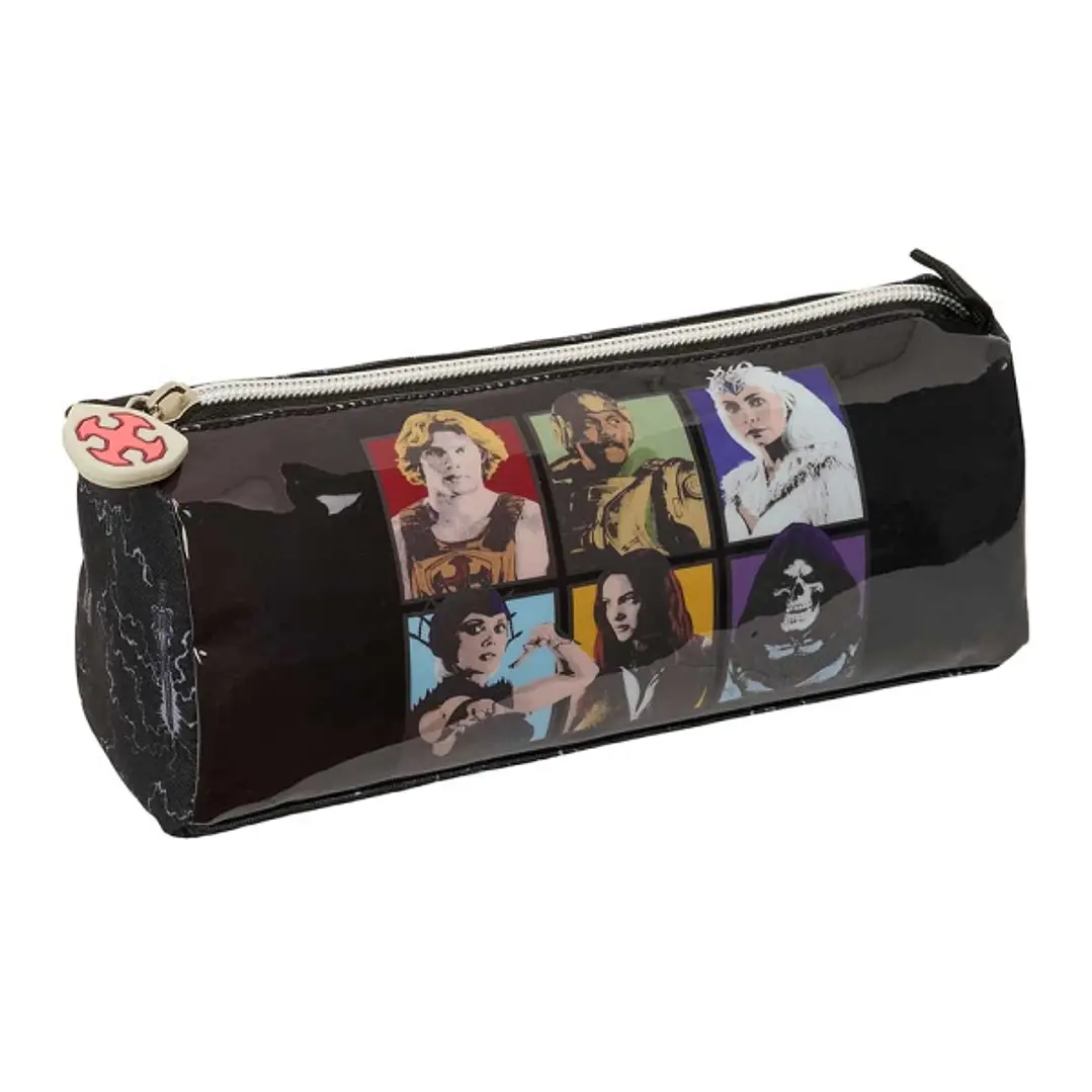 Safta Masters of the Universe Portatodo - 1 Compartimento con Cremallera - 21x8x7cm - Color Gris y Negro 1