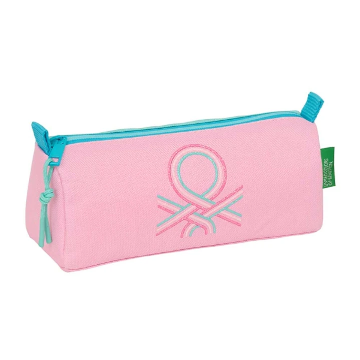 Safta Benetton Dolce Portatodo - Cremallera - 1.20L - 210x70x80mm - Color Rosa Pastel 1