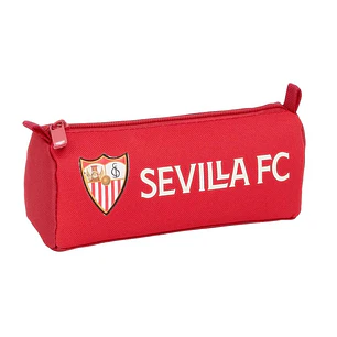Safta Sevilla FC Portatodo - Cremallera - Resistente al Agua - 1.2L - 210x70x80mm - Color Rojo