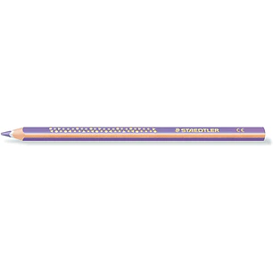 Staedtler Jumbo Noris 128 Lapiz Triangular de Color - Mina de 4mm - Resistencia a la Rotura - Diseño Ergonomico - Color Violeta