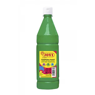 Jovi Tempera Paint Tempera Liquida 1000ml - Base Agua - Lista para Usar - Alto Poder Cubriente - Secado Rapido - Excelente Rendimiento - Facil Aplicac