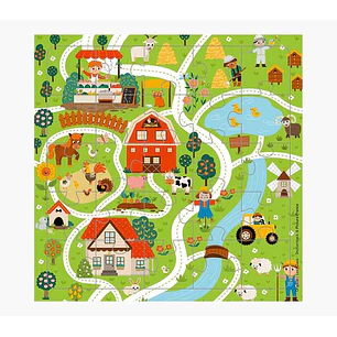 Pictura Tarjeta Puzzle - 15.5x15.5cm - Tematica Caminos de Pueblo - 25 Piezas - Incluye Tarjeta Plegada y Sobre Blanco - Certificacion FSC