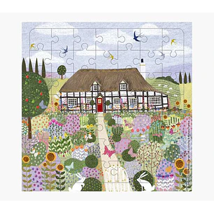 Pictura Tarjeta Puzzle - 15.5x15.5cm - Tematica Casa de Campo - 49 Piezas - Incluye Tarjeta Plegada y Sobre Blanco - Certificacion FSC