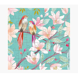 Pictura Tarjeta Puzzle - 15.5x15.5cm - Tematica de Pajaros - 49 Piezas - Incluye Tarjeta Plegada y Sobre Blanco - Certificacion FSC - Embolsada Indivi