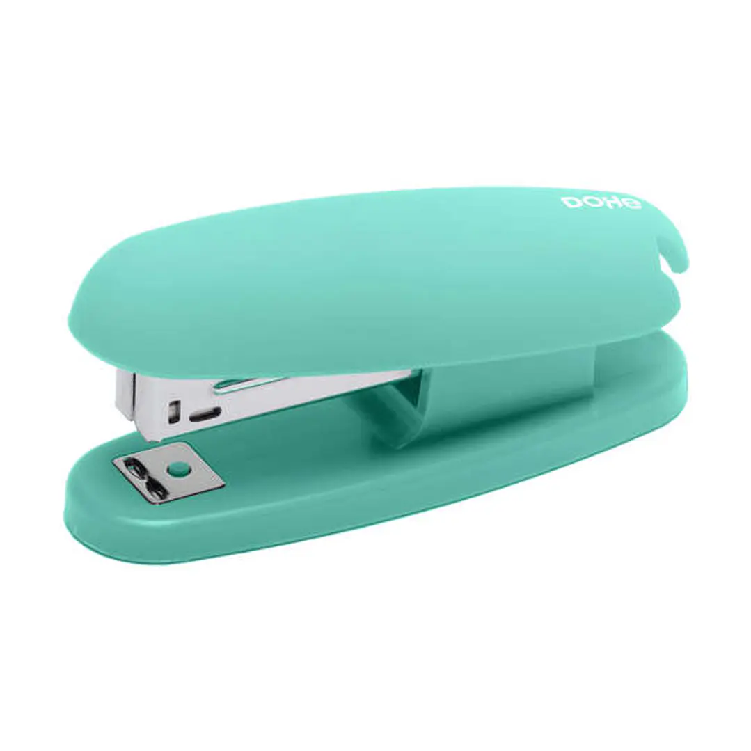 Dohe Grapadora de Sobremesa con Tacto Soft Touch - Grapa hasta 20 Hojas - Carga Superior - Color Verde 1