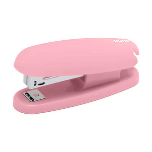 Dohe Grapadora de Sobremesa con Tacto Soft Touch - Grapa hasta 20 Hojas - Carga Superior - Color Rosa