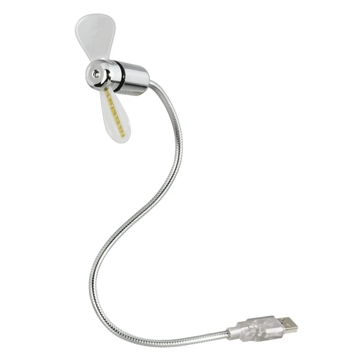 Hama Ventilador USB - Visualizacion Temperatura - Longitud 30cm - Flexible - Color Plata 1
