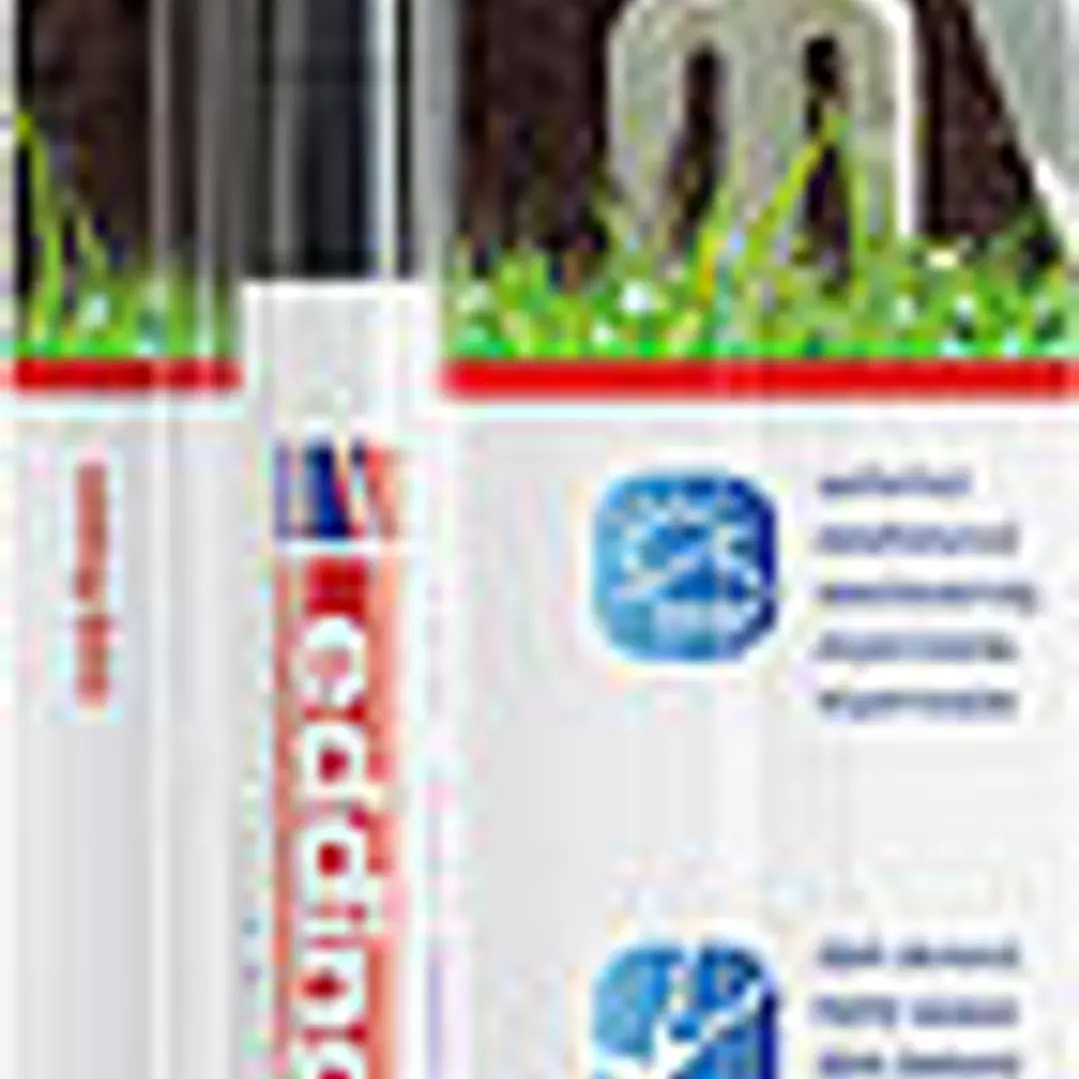 Edding 8055 Rotulador Permanente para Exteriores - Punta Redonda 1-2mm - Tinta Resistente al Desgaste, Roce y Luz - Color Negro 1